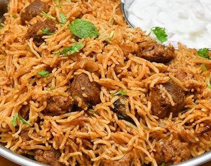 Soya Chunks Biryani
